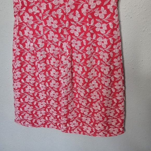 Old Navy Pink Floral Lace Overlay Midi‎ Sheath Dress Size 4 - Picture 7 of 11